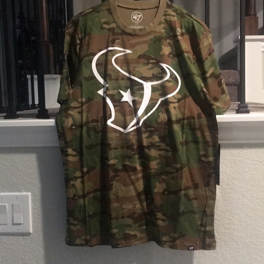 Camo NFL Houston Texans short sleeve shirt